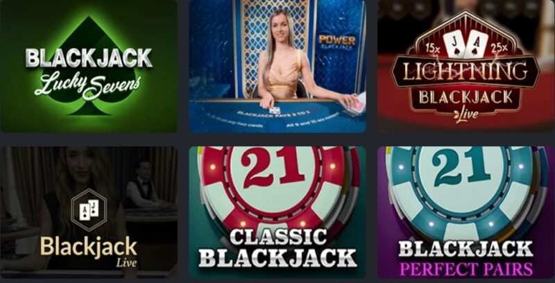 Bspin.io blackjack game selection