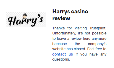 Harry's Casino Trustpilot