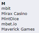 The nomination of Mirax Casino on bitcointalk.org